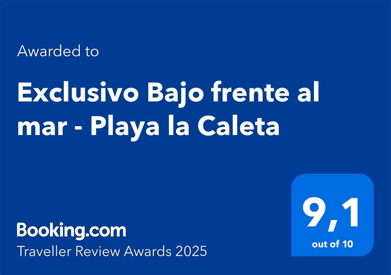 Apartamento Exclusivo Bajo frente al mar - Playa la Caleta Málaga